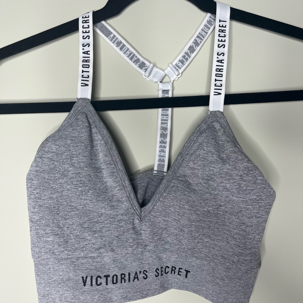 Victoria's Secret Gray Racerback Sports Bra